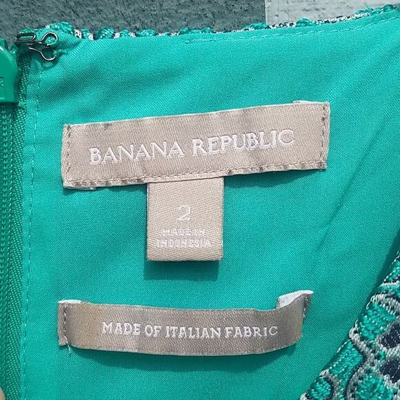 Banana Republic | Turquoise Italian Fabric Shift Dress - Picture 4 of 6